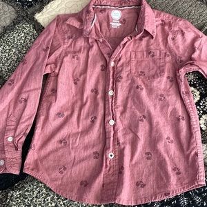 Monster truck button up shirt